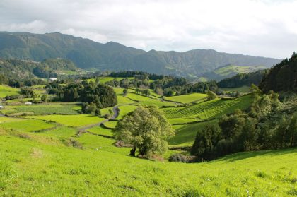 Landschaft auf den Azoren.
