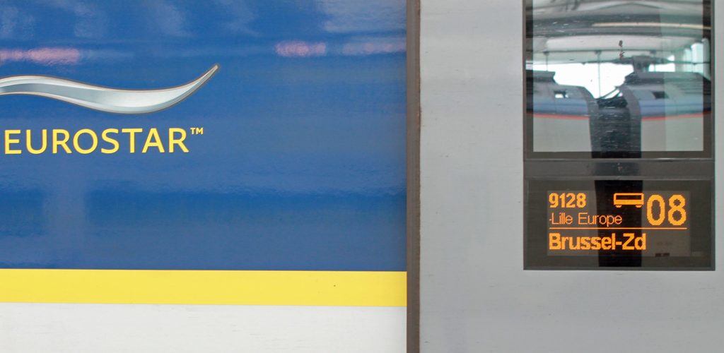 Zugreise nach London: 5 Gründe für den Eurostar - Eurostar-Waggon in Nahaufnahme