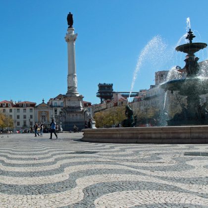 Platz im Zentrum von Lissabon.