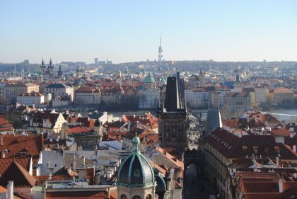 Prag-Stadtpanorama-von-Nikolauskirche