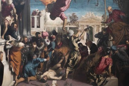 Gemälde Tintorettos in der Galleria dell' Accademia in Venedig.